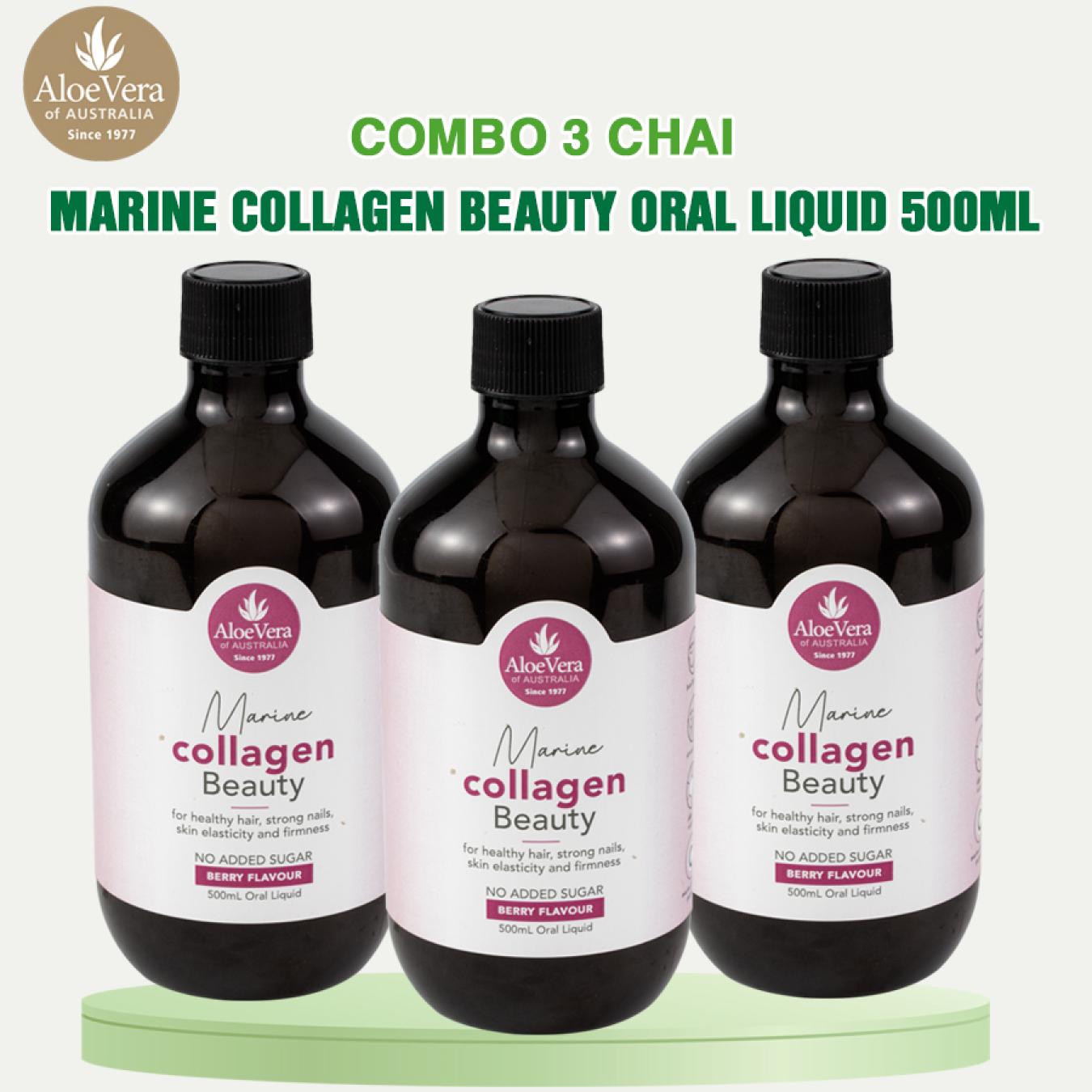 Combo 3 chai Marine Collagen Beauty Oral Liquid 500ml